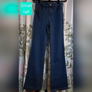 HALARA Dark Denim Flare Jeans - Blue